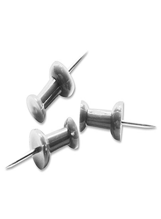 Klingy Push Pins, Steel Aluminum Head Push Pins - Sharp Steel Point - Silver, 3/8” Long – Box of 100 - Image 2