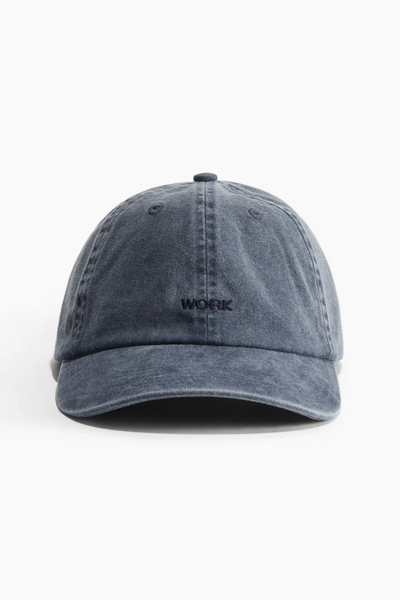 H&M Embroidered-motif cotton cap