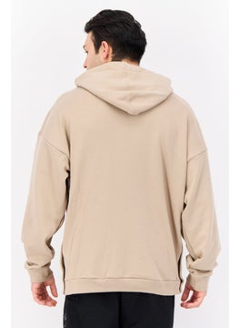 adidas Originals Men Sportswear Fit Long Sleeves Running Hoodies, Dark Beige  - Image 2