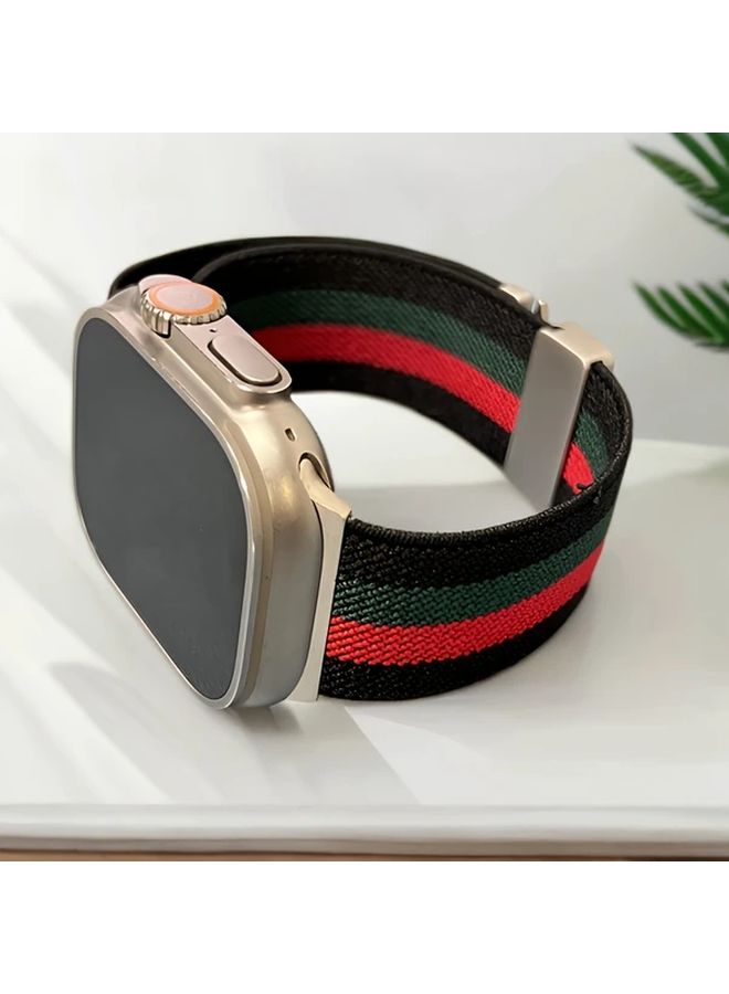 حلقة نايلون لساعة أبل Watch S10 مقاس 46 مم بألوان مختلطة - سوار معصم ناعم قابل للتعديل - Image 3