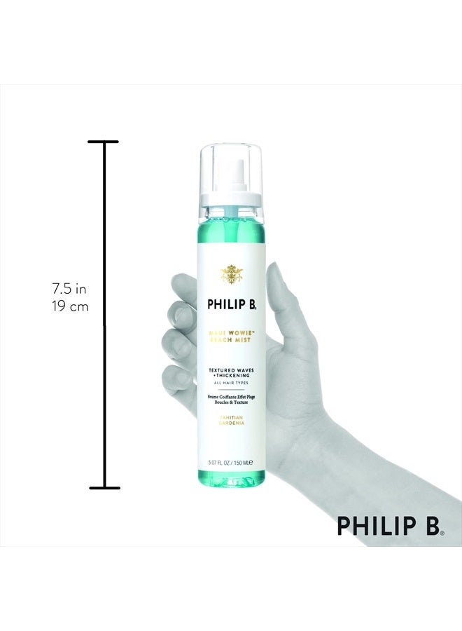 PHILIP B Maui Wowie Beach Mist 5.07 oz. (150 ml) | Texture-Enhancing, Ultra-Light Spray Instantly Boosts Volume and Curl - Image 2