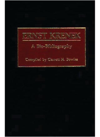 Ernst Krenek : A Bio-Bibliography - pzsku/Z8E287541F22A4A1DD0FBZ/45/_/1721303360/b0273ac4-65c6-475f-afab-6821badfc035