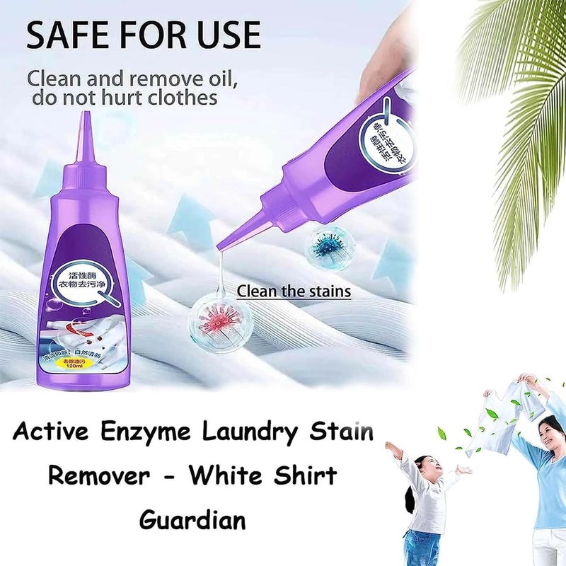klarako Active Enzyme Laundry Stain Remover, Active Enzyme Clothing Stain Remover, Clothes Stain Remover, Enzyme Stain Remover (1Pcs) - Image 4
