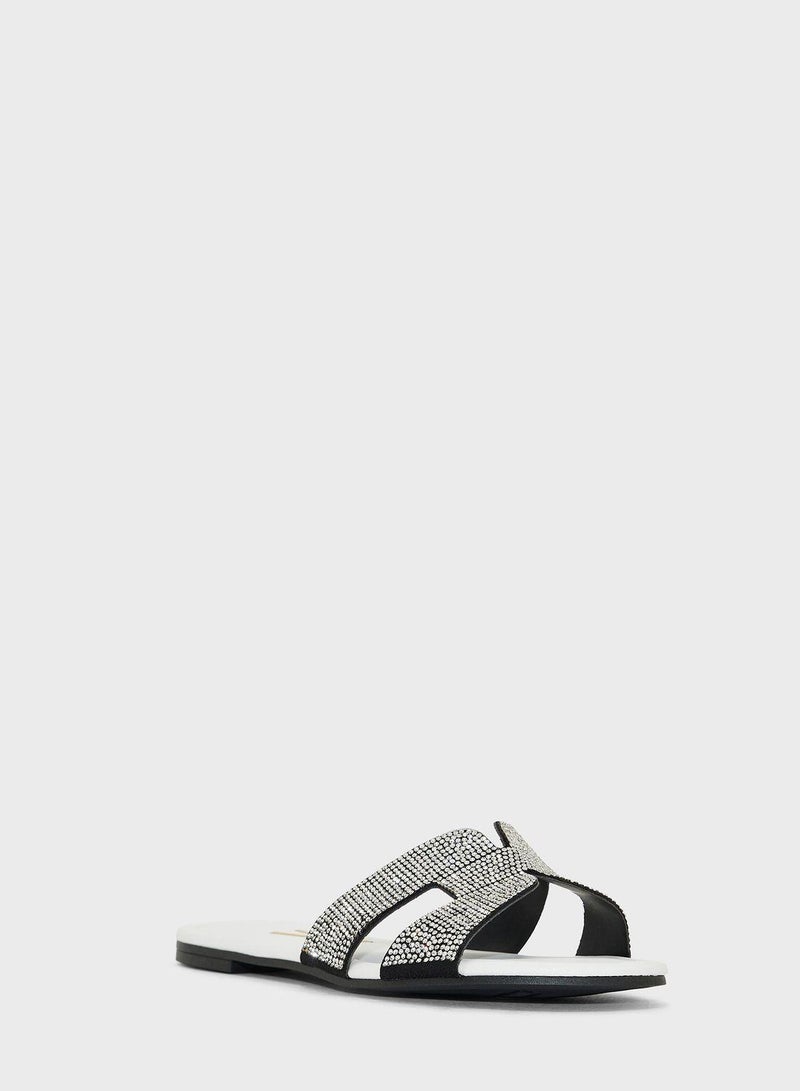 فيزانو صنادل مسطحة للنساء - صنادل مسطحة أنيقة ونعال مسطحة مريحة للسيدات - Image 2