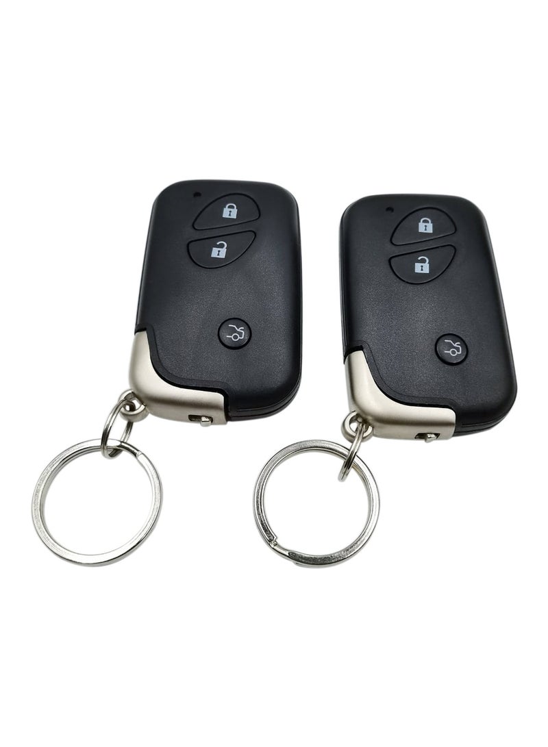 Generic Car Center Lock System 3 Buttons Remote Lock For Universal Car 12V  - Image 2