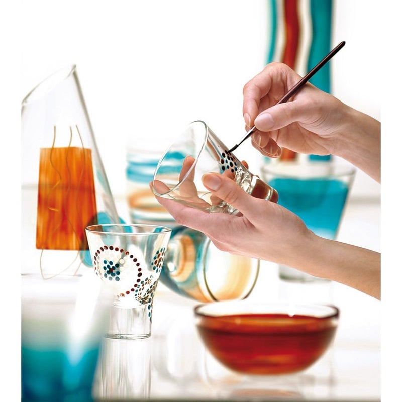 Pebeo طلاء زجاجي لامع PEBEO Vitrea 160 - زجاجة 45 مل - أبيض حجاب (20) - Image 3