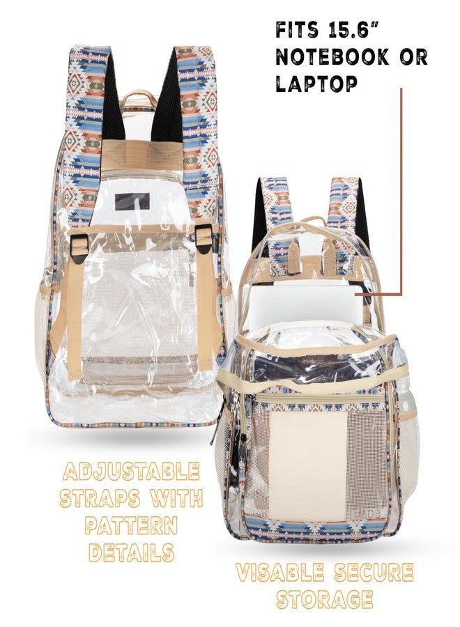 Wrangler Clear Backpack for Girls- Water Resistant Clear Bookbag, Plastic See Through Backpack for Stadium Events and School - Image 5