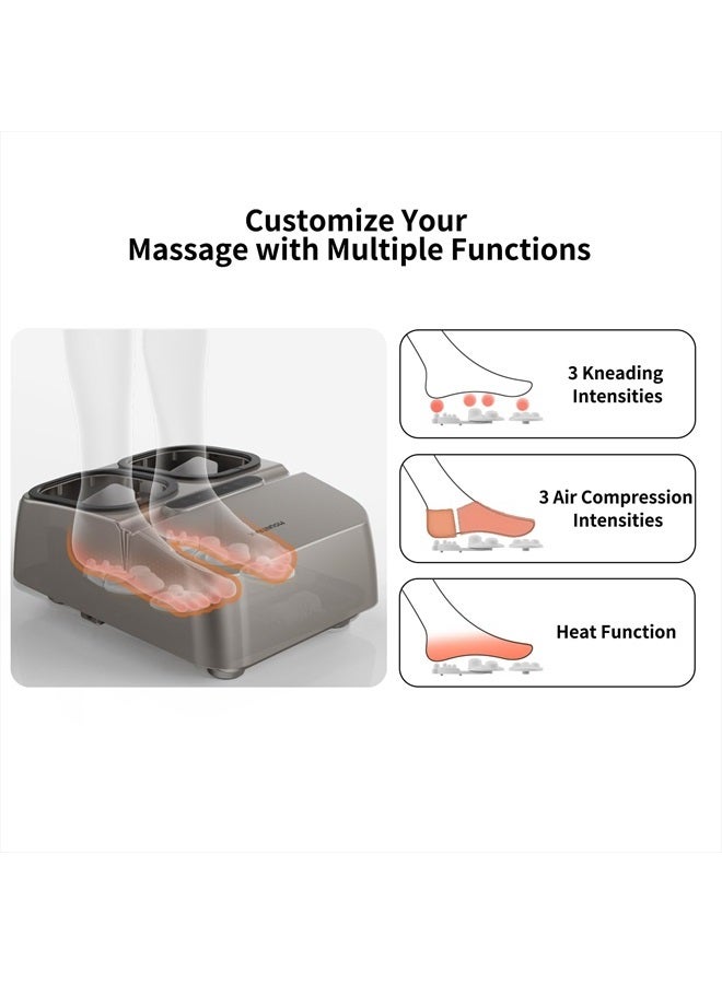 MOUNTRAX Foot Massager Machine With Heat Deep Kneading Shiatsu Massager Fits Feet Up To Men Size 12 - Image 4