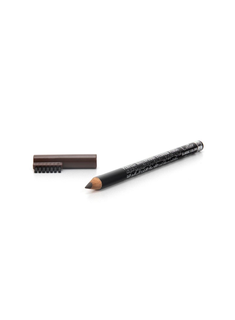 Eyebrow pencil with brush