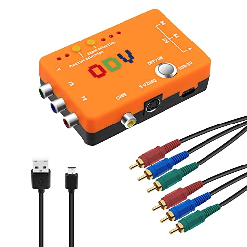 Mcbazel ODV-II Component/AV/CVBS/S-Video to Component Converter for Retro Gaming Console, Not Compatible with RGB Signals - Image 1