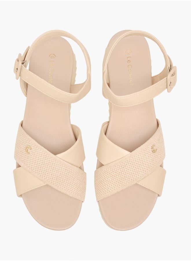 Le Confort - FlyknCross Strap Sandals with Buckle Closure - Image 1