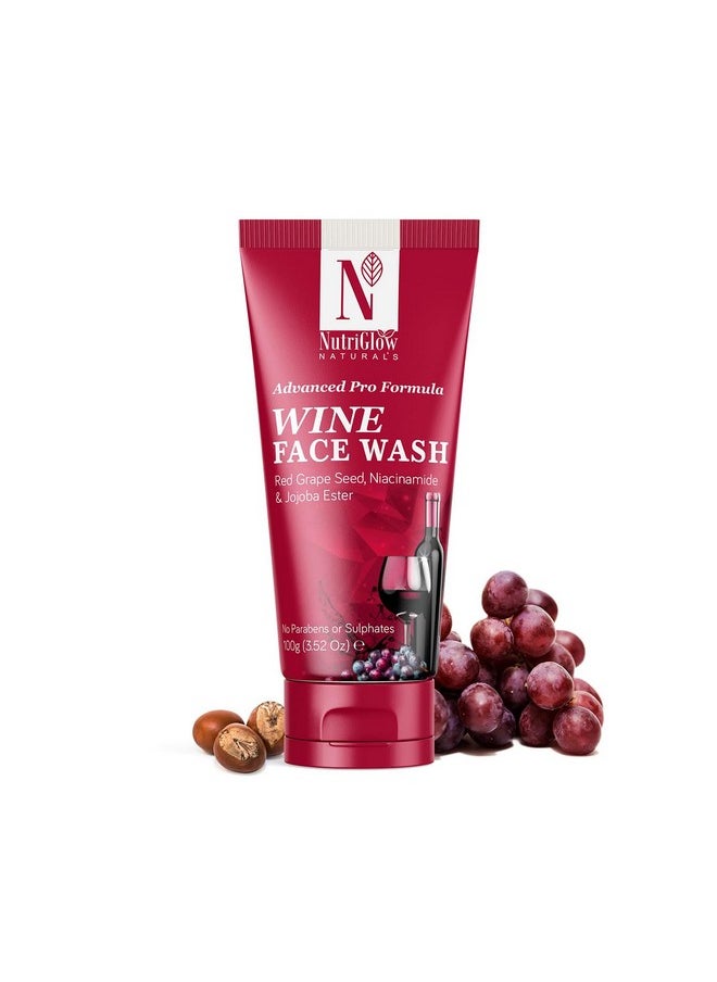 NUTRIGLOW - Natural'S Advanced Pro Formula Wine Face Wash For Daily Use Deep Cleansing Niacinamide For Women And Men 3.5Oz - Image 1