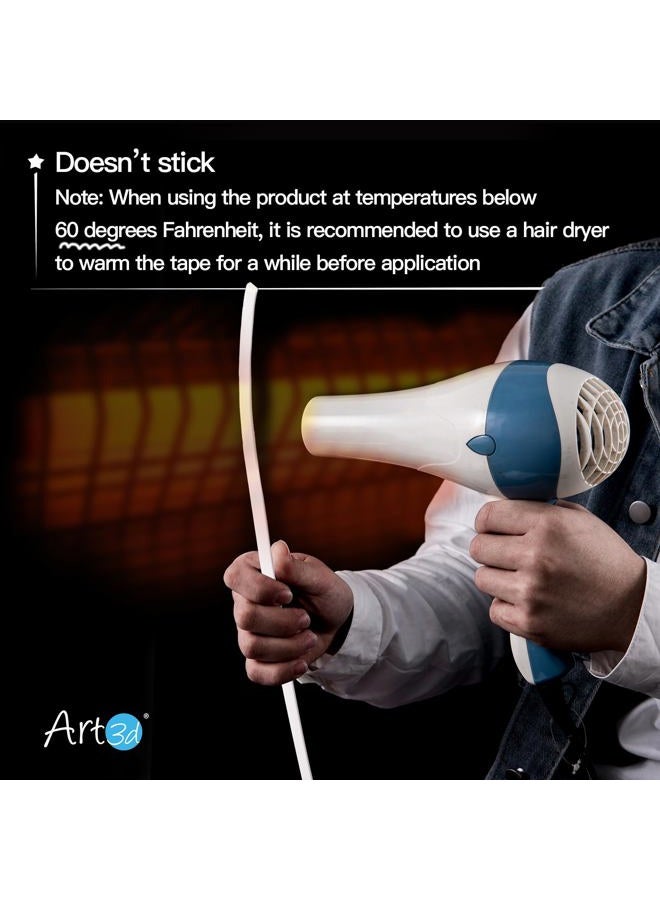 Art3d 10 Ft Peel and Stick Flexible Vinyl Molding Trim for Wall Tile Edges, Kitchen backsplash, Mirrior Frame in Stainless Steel - Image 5