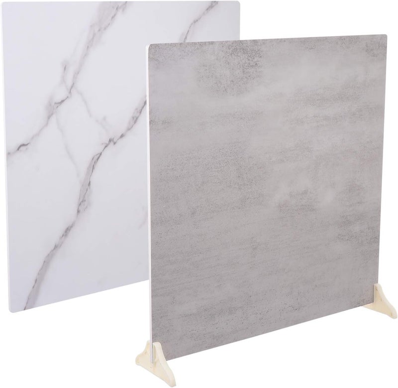 BPA 2pcs Vintage Marble Board Photo Backdrop - Image 1