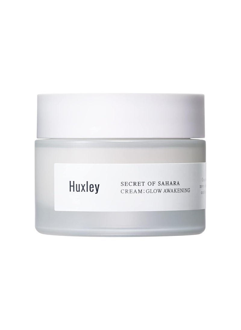 Huxley Huxley Secret of Sahara Cream Glow Awakening 1.69 fl. oz. | Korean Facial Cream | With B3 Niacinamide and Glutathione Complex for a Naturally Brighter Complexion 