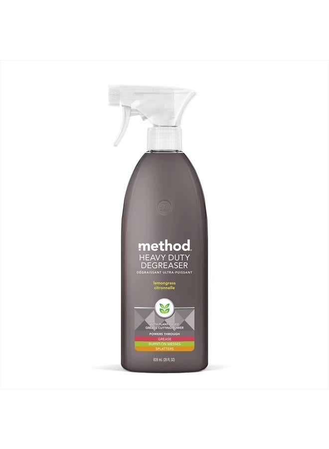 Method Heavy Duty Degreaser, Lemongrass Scent, Oven Cleaner & Stove Top Cleaner, 28 Oz Spray Bottle (Pack of 1),(Packaging may vary) - Image 1