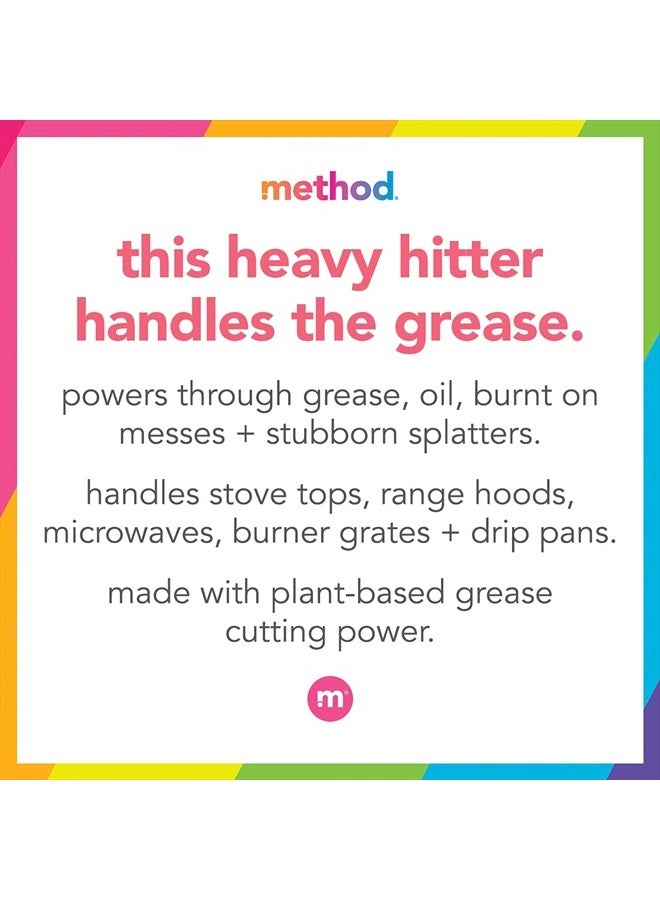 Method Heavy Duty Degreaser, Lemongrass Scent, Oven Cleaner & Stove Top Cleaner, 28 Oz Spray Bottle (Pack of 1),(Packaging may vary) - Image 3