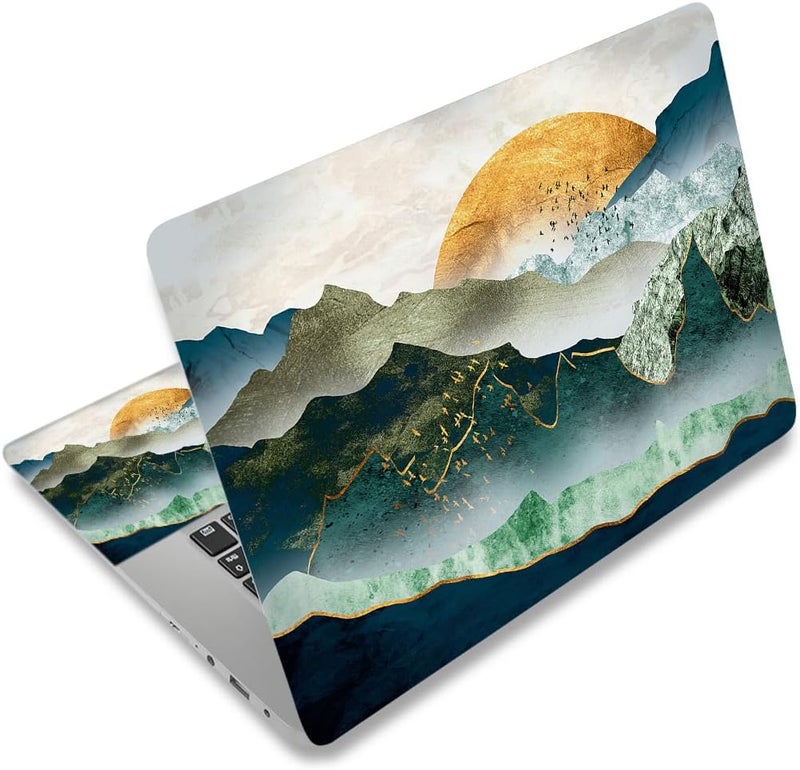 ARS Laptop Skin Sticker Decal for 12"–15.6" Laptops, Waterproof Vinyl Cover Protector for Notebook PC, Removable Decorative Laptop Sticker with Free 2 Wrist Pads, Universal Fit for MacBook, HP, Dell, Lenovo - Image 1