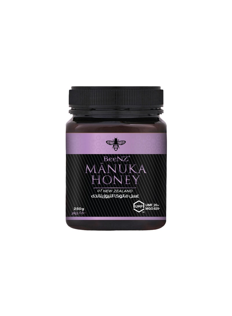 BeeNZ Manuka Honey Umf20+ Mgo829+ 250 Gm - Image 1