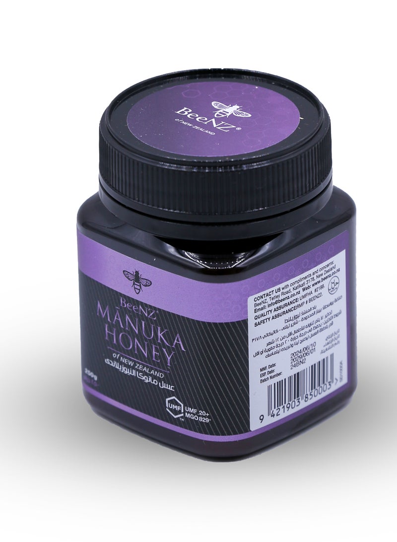 BeeNZ Manuka Honey Umf20+ Mgo829+ 250 Gm - Image 4