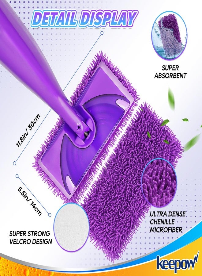 KEEPOW Microfiber Mop Pads Compatible with Swiffer WetJet, Wet Pads Refills Wet Pads Dry Pads Mop Refill Pads Reusable Wet Pads Refill for Floor Cleaning Wet Dry Use for Hard Wood Floor(4 Pack) - Image 3