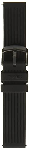 TIMEX تيمكس TW7C06600 حزام سيليكون أسود من قطعتين 20 مم مع تحرير سريع - Image 1