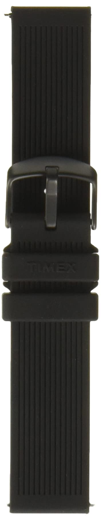 TIMEX تيمكس TW7C06600 حزام سيليكون أسود من قطعتين 20 مم مع تحرير سريع - Image 2