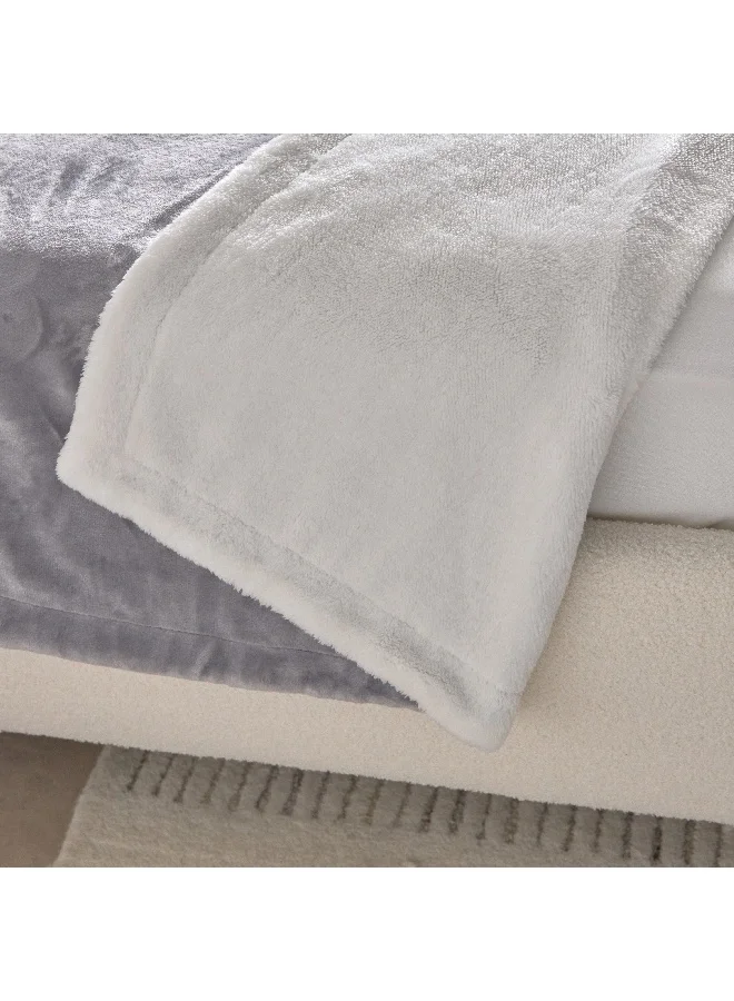 Home Box Snugsoft Flannel Double Layer Twin Blanket 150 x 200 cm