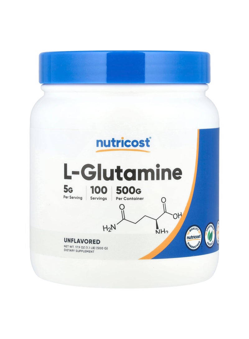 Nutricost L-Glutamine, Unflavored, 17.9 oz (500 g)