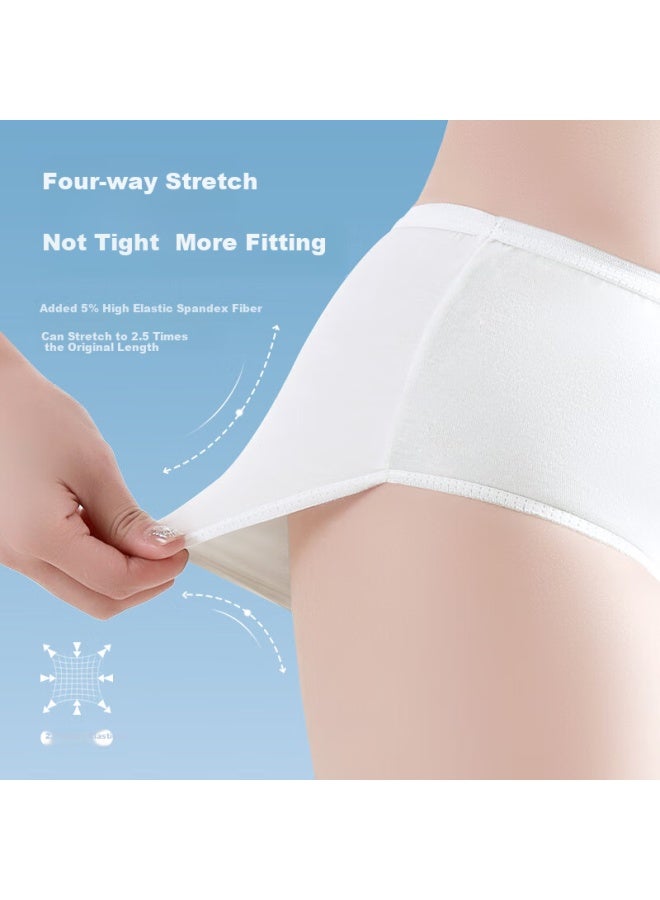 Free Go Freego Disposable Underwear For Women, Sterilized, Daily Use, Travel, Menstrual Period, Maternity, Plus Size, Individually Packed, 10 Pack, XL - Image 2