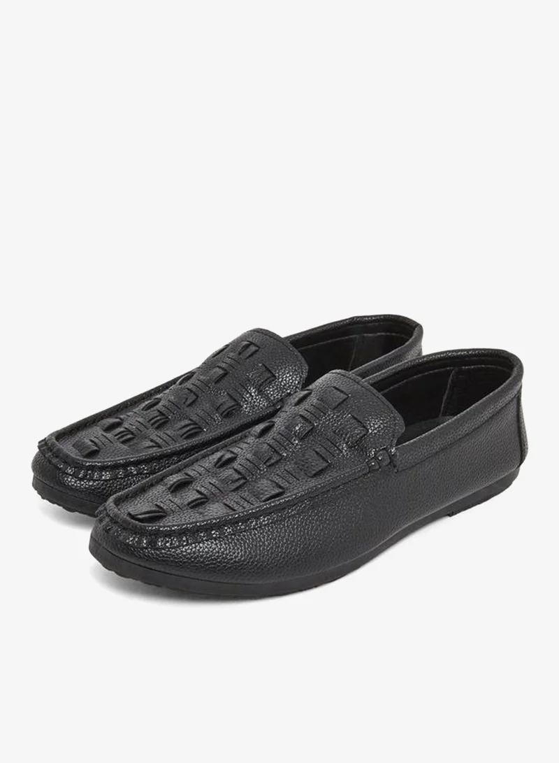 ستايلي لوفر سهل الارتداء بنقشة منسوجة