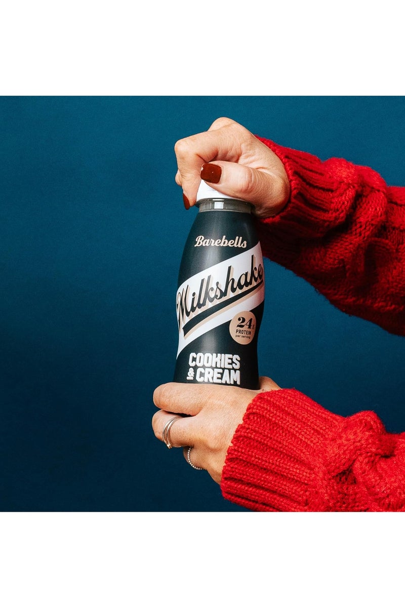 Barebells Protein Shake – 24g High Protein Milkshake, Lactose-Free, Ready to Drink, Low Carb – 8x330ml (Cookies & Cream) - Image 3