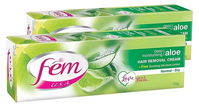 fem Pack Of 2 Hair Removal Cream With Aloe Vera - Image 1