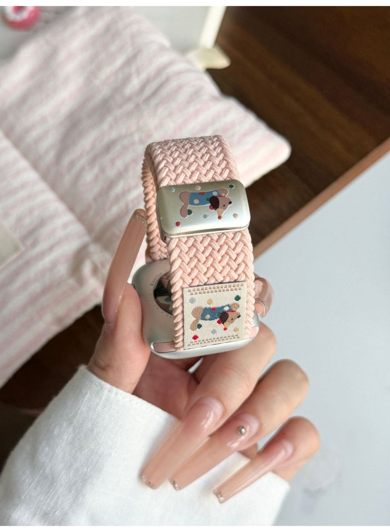 Magnetic Wristband Adjustable Nylon Strap for Apple Watch Series 10 46mm - Image 4