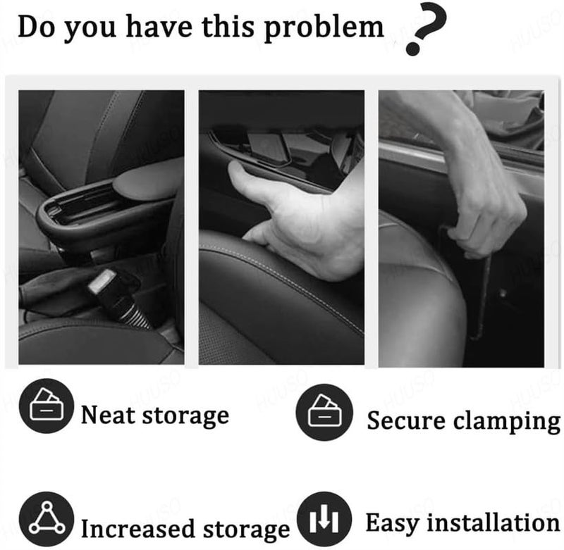 HUUSO 2 Pack Car Seat Side Gap Filler with Slot for Storing Phone, Cards & Coins, Side Gap Plug Strip to Prevent Dropping Items Compatible with Toyota Innova Hycross (2022) - Image 5