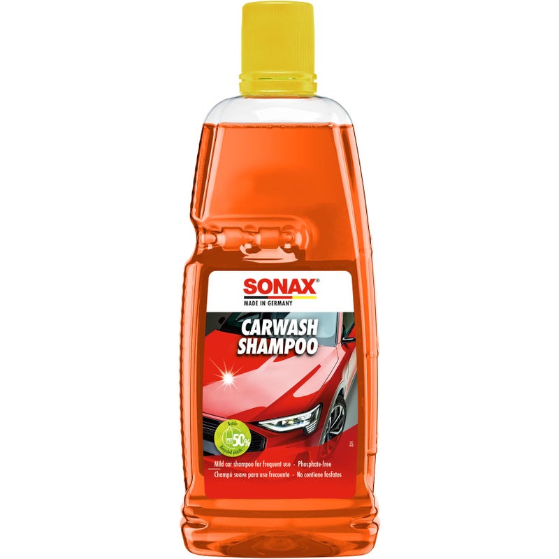 SONAX Car Wash Shampoo 1ltr | Ideal for Cleaning Paint, Rubber, Plastic, Vinyl & Glass Surface | Premium Dirt Removal | Safe for Wax Protection & High-Pressure Cleaners | Art.No. 03143410 - Image 2