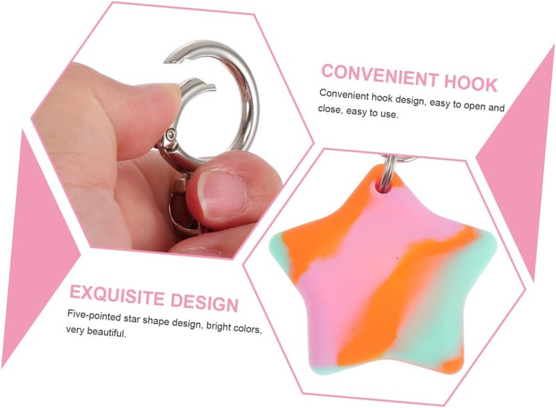 10 Pcs Case Air Tags Adorable Case Air Tag. Keyring Case for Tracer Lightweight - Image 3