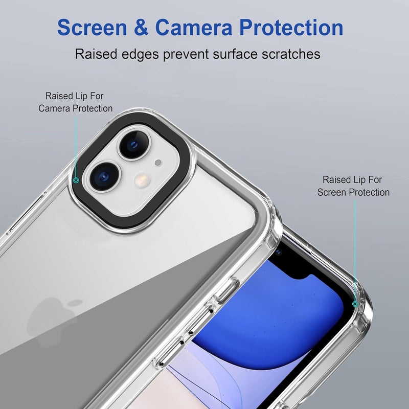 ZAPCASE Back Case Cover for iPhone 11 | Compatible for iPhone 11 Back Cover | Case Cover with Camera Protection | (TPU + PC | Transparent) - Image 4