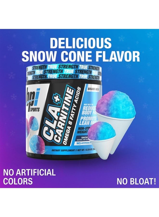 BPI SPORTS CLA Plus Carnitine, Snow Cone Flavor, 50 Servings - Image 2