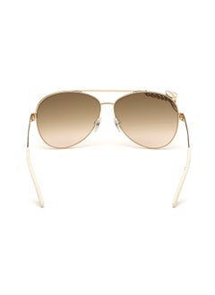 GUESS GUESS Unisex Gold Aviator Sunglasses with Brown lenses GU7739 28G Large  - Image 2
