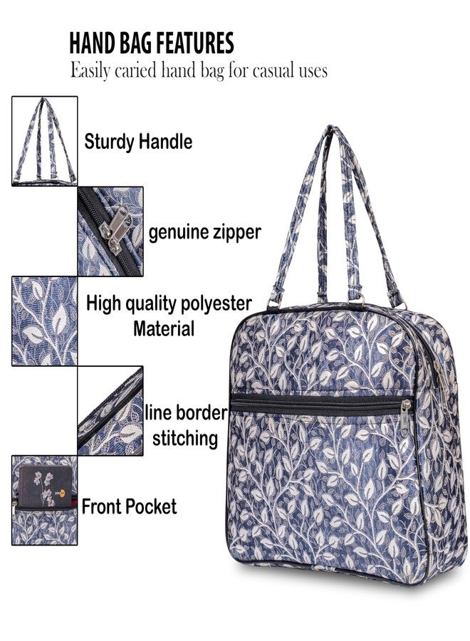 HENLYS Functional Extra Large Cosmetic & MaBrownwith Hook (Blue) - Image 3