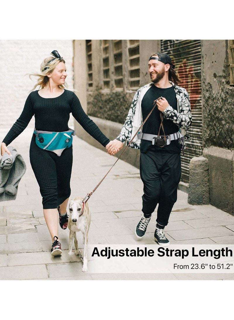Y&D Dog Walking Pack with Hands Free Buckle, Treat Pouch for Walking, Built in Bag Dispenser, Water Bottle Holder, Collapsible Bowl, Adjustable Waist Strap Hiking, Running, Kibbles  - Image 5