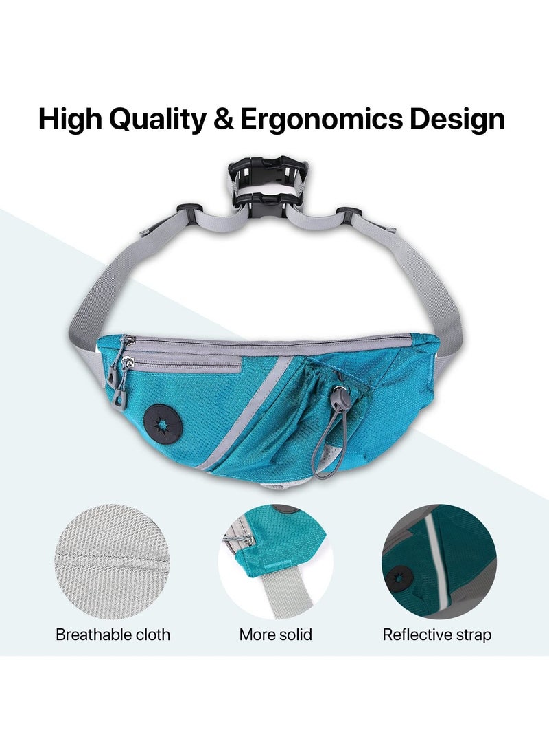 Y&D Dog Walking Pack with Hands Free Buckle, Treat Pouch for Walking, Built in Bag Dispenser, Water Bottle Holder, Collapsible Bowl, Adjustable Waist Strap Hiking, Running, Kibbles  - Image 4