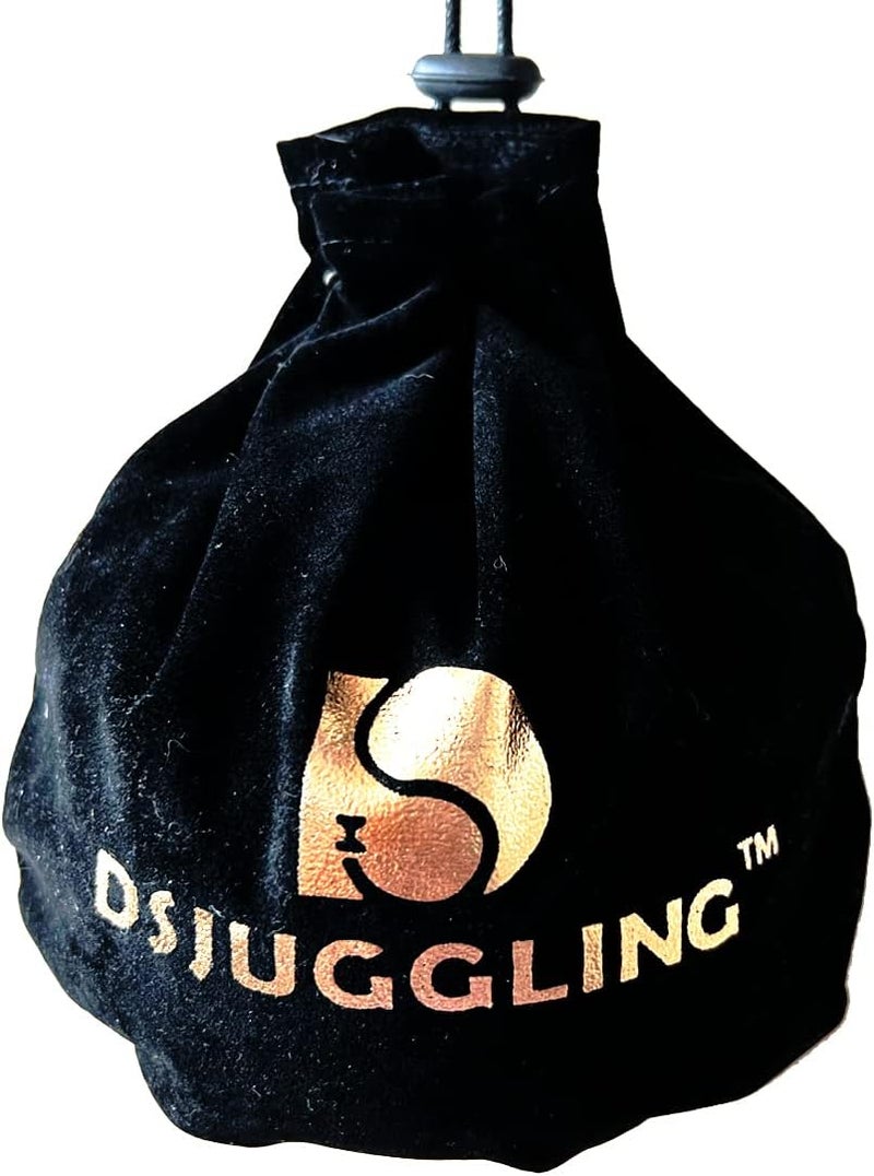 DSJUGGLING Large Double-Layer Velvet Heavy Drawstring Ball Bag for Big Size Acrylic Contact Juggling Ball from 90mm to 120mm (Extra Large) - Image 1