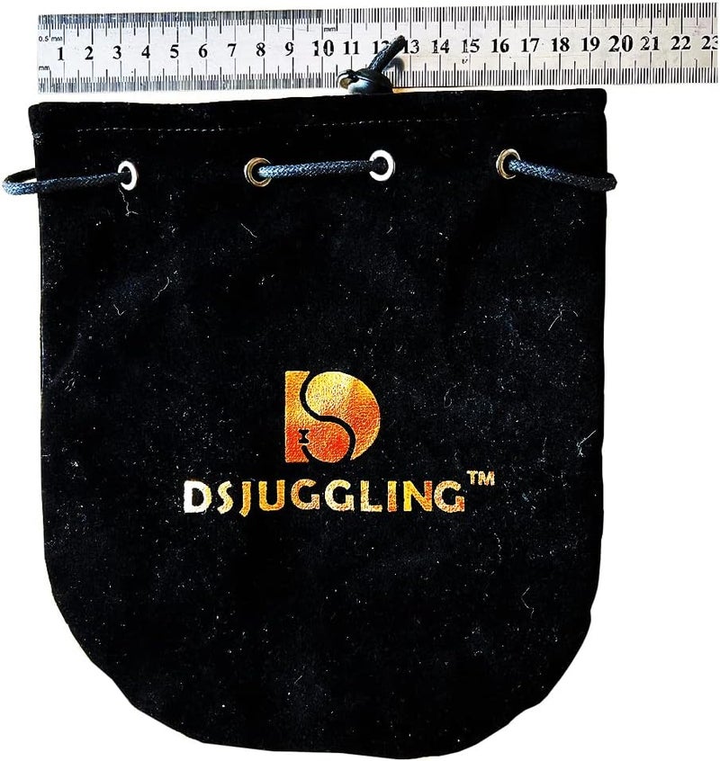 DSJUGGLING Large Double-Layer Velvet Heavy Drawstring Ball Bag for Big Size Acrylic Contact Juggling Ball from 90mm to 120mm (Extra Large) - Image 3