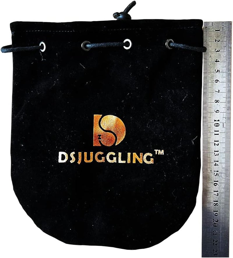 DSJUGGLING Large Double-Layer Velvet Heavy Drawstring Ball Bag for Big Size Acrylic Contact Juggling Ball from 90mm to 120mm (Extra Large) - Image 4