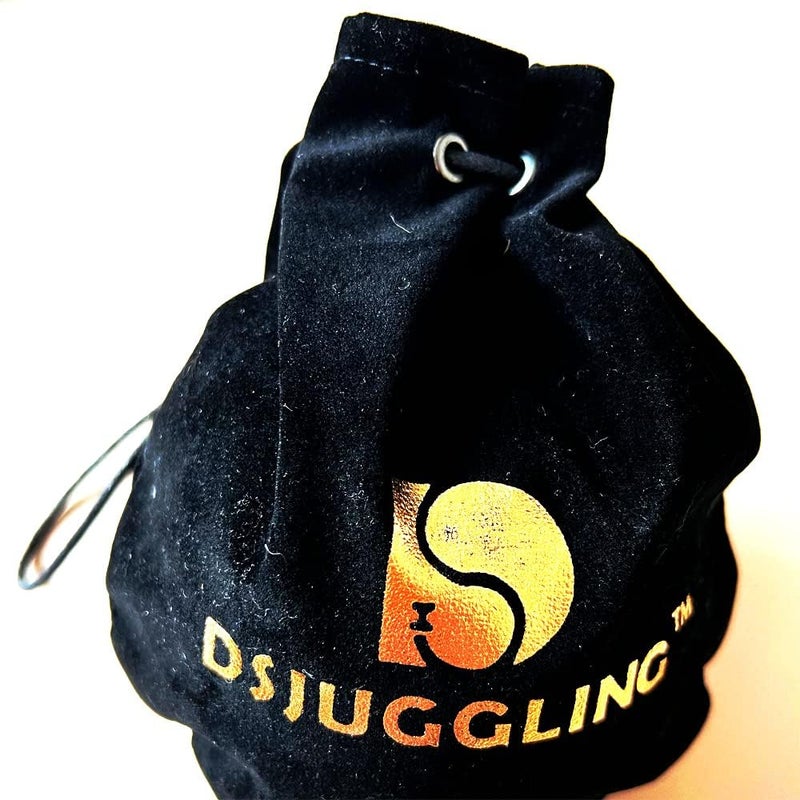 DSJUGGLING Large Double-Layer Velvet Heavy Drawstring Ball Bag for Big Size Acrylic Contact Juggling Ball from 90mm to 120mm (Extra Large) - Image 2