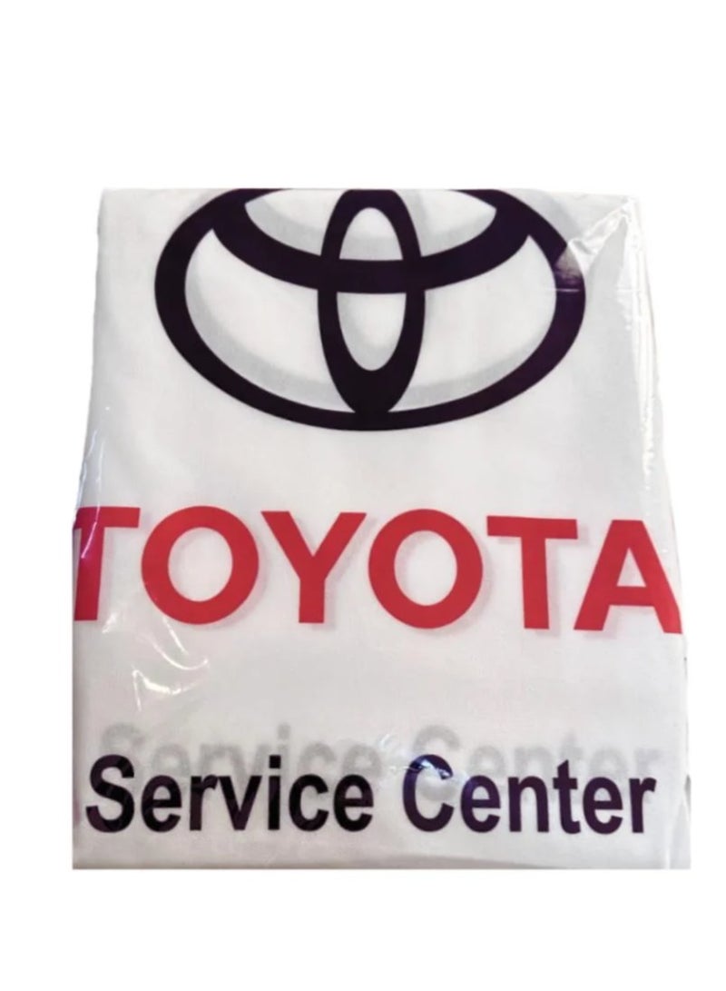 TOYOTA ToyotaToyota seat covers, white fabric, front seats, driver and passenger seat covers, white fabric, front two seats  - Image 1