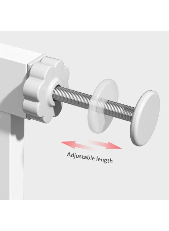 Manual lockable child safety gate - push-button installation without screws - Image 2