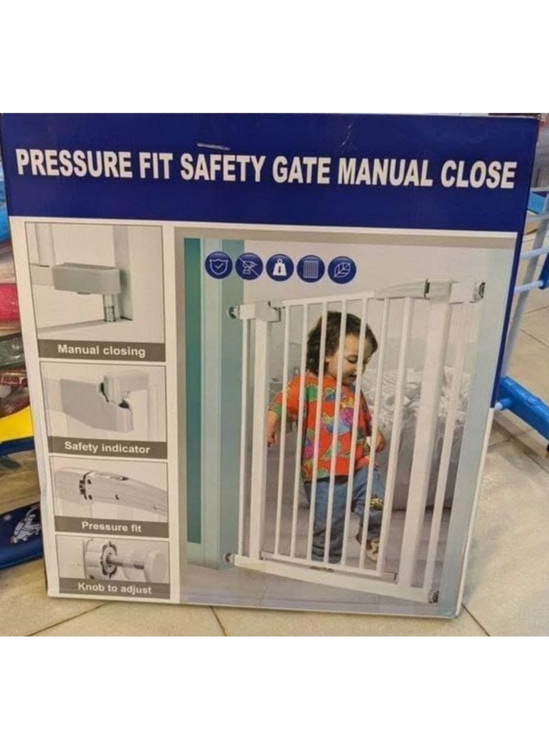 Manual lockable child safety gate - push-button installation without screws - Image 3